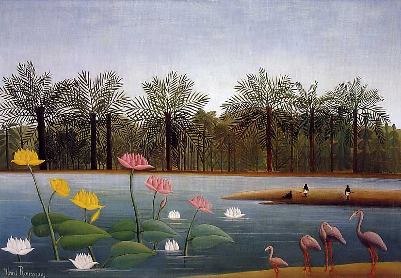 Henri Rousseau The Flamingos